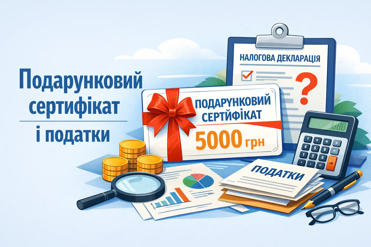 Подарунковий сертифікат від компанії: чи потрібно сплачувати податки