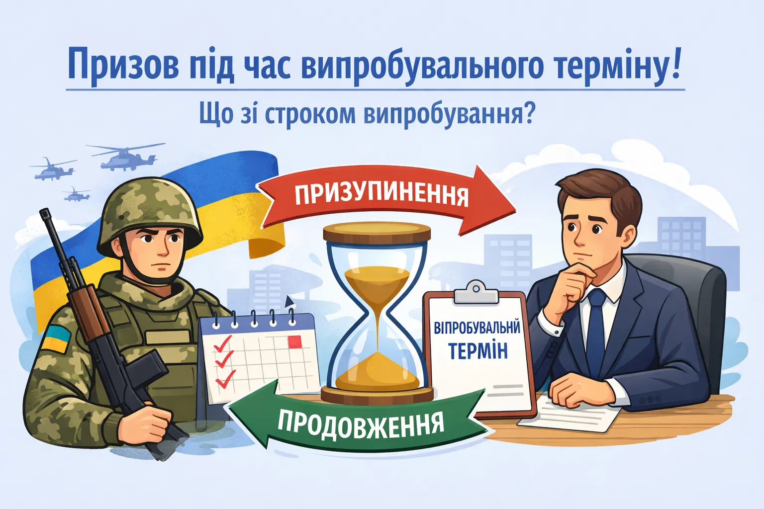 Призов під час випробувального терміну: що відбувається зі строком випробування?