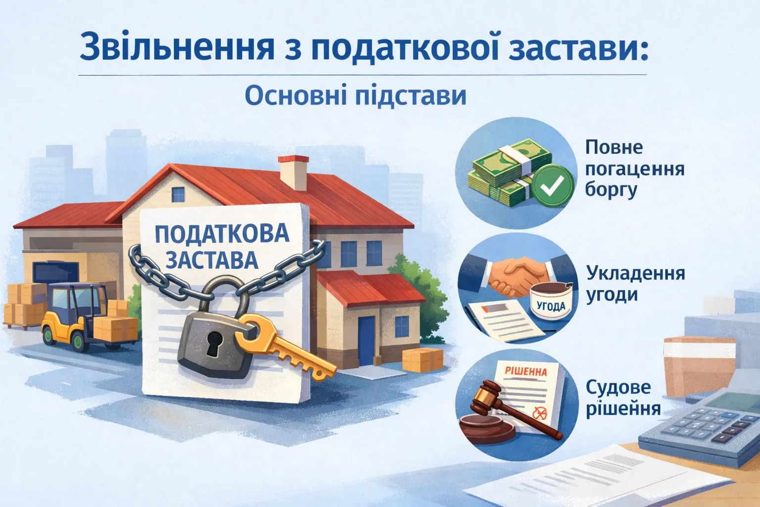 Коли майно звільняється з податкової застави: основні підстави