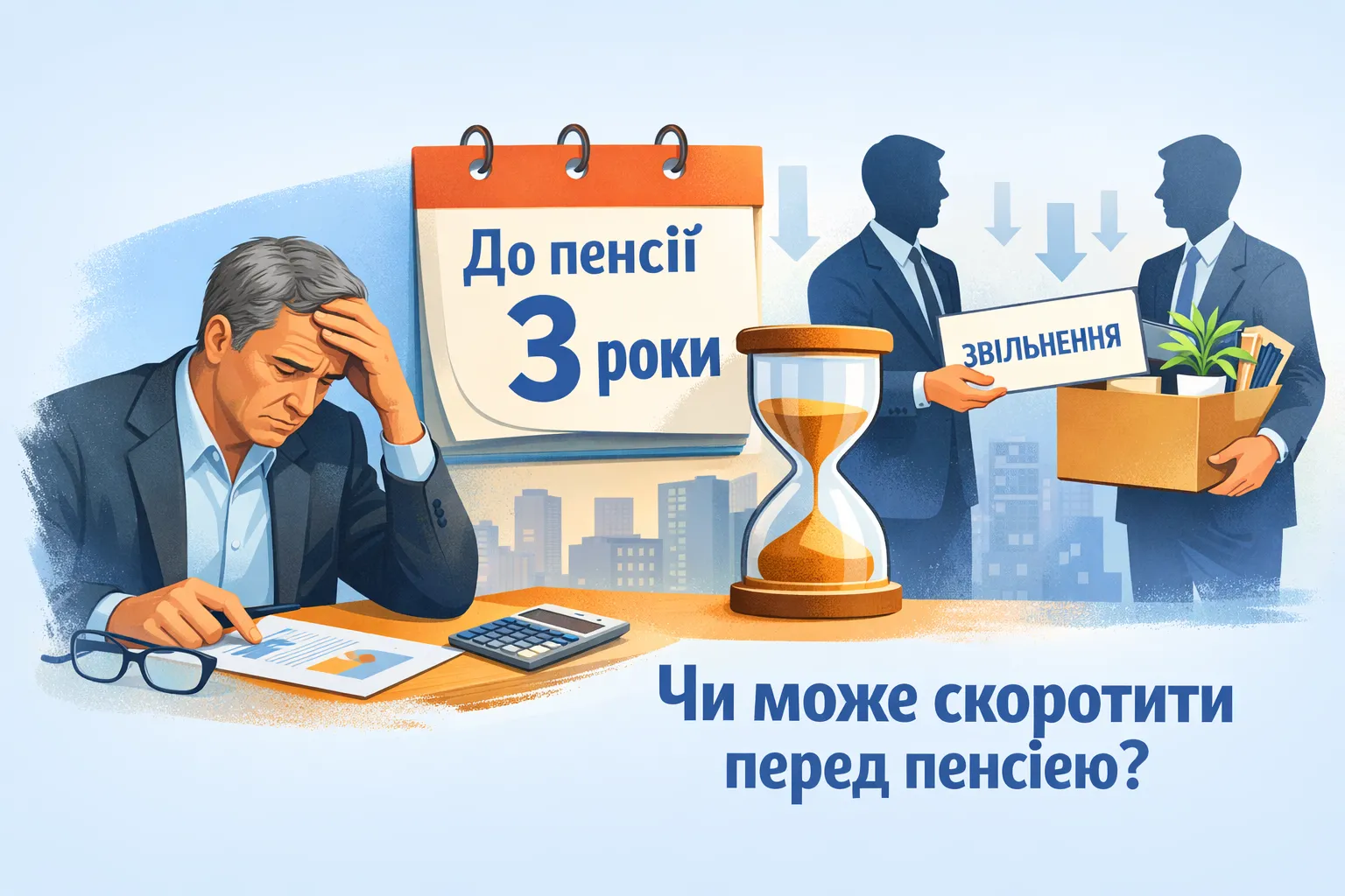 До пенсії залишилося менше 3 років: чи можуть працівника скоротити До пенсії залишилося менше 3 років: чи можуть працівника скоротити