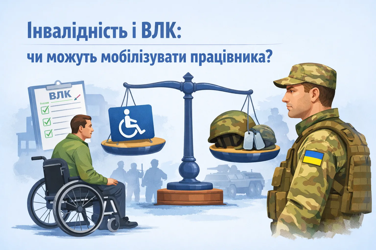 Інвалідність і ВЛК: чи можуть мобілізувати працівника