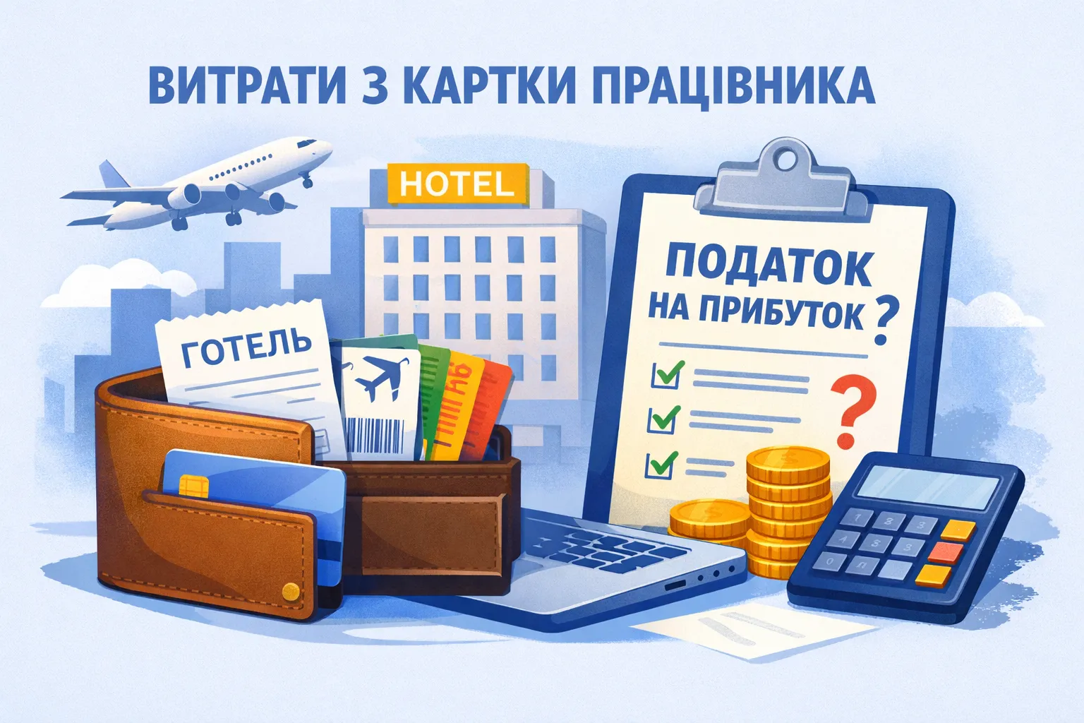 Відрядження й готель з картки працівника: як із податком на прибуток?
