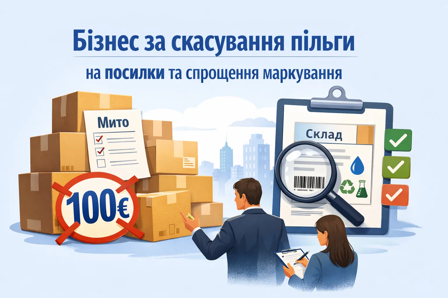 Бізнес за скасування пільги на посилки та спрощення маркування