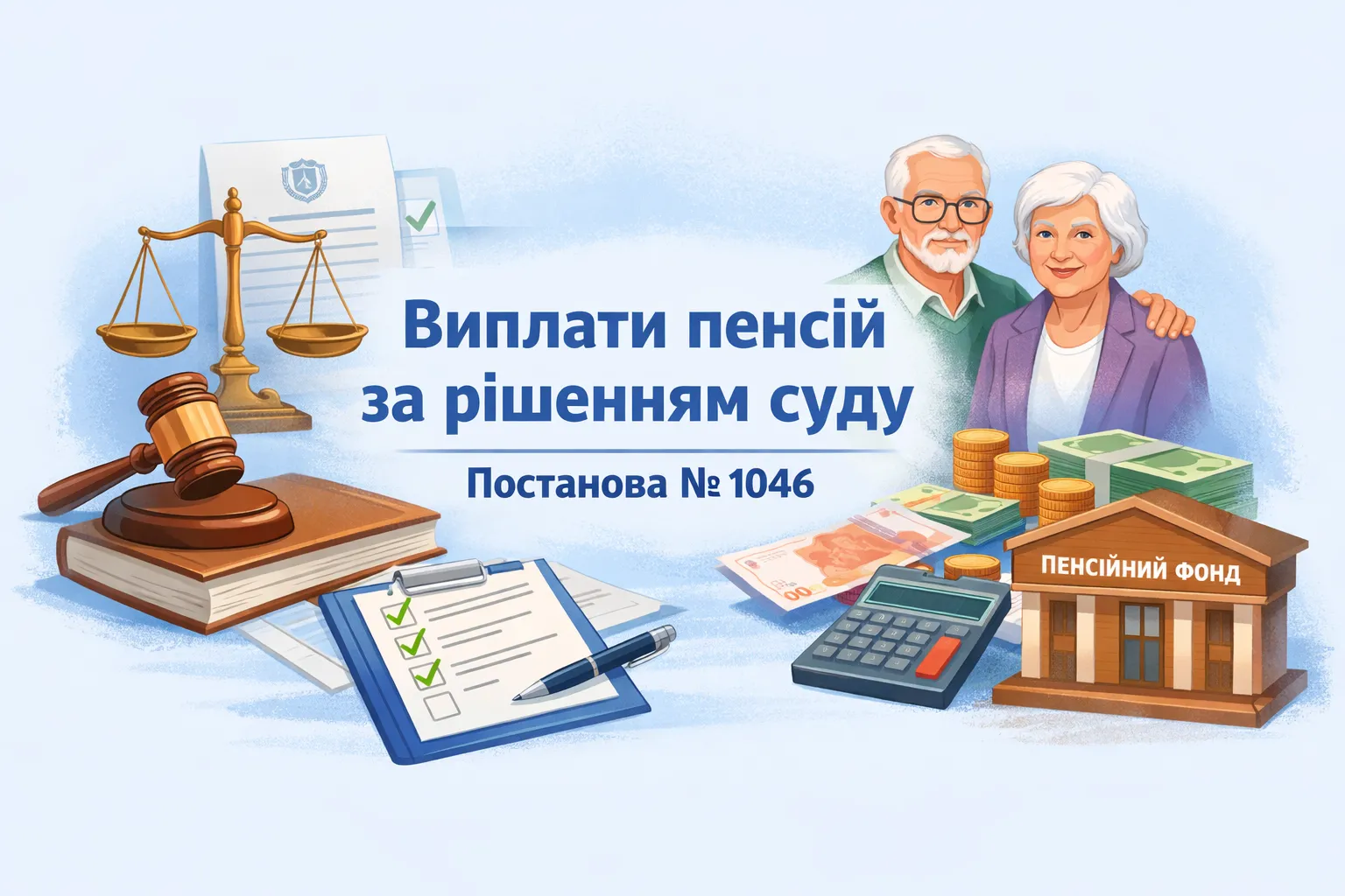 Нові правила виплат пенсій за рішеннями суду: що змінила постанова № 1046