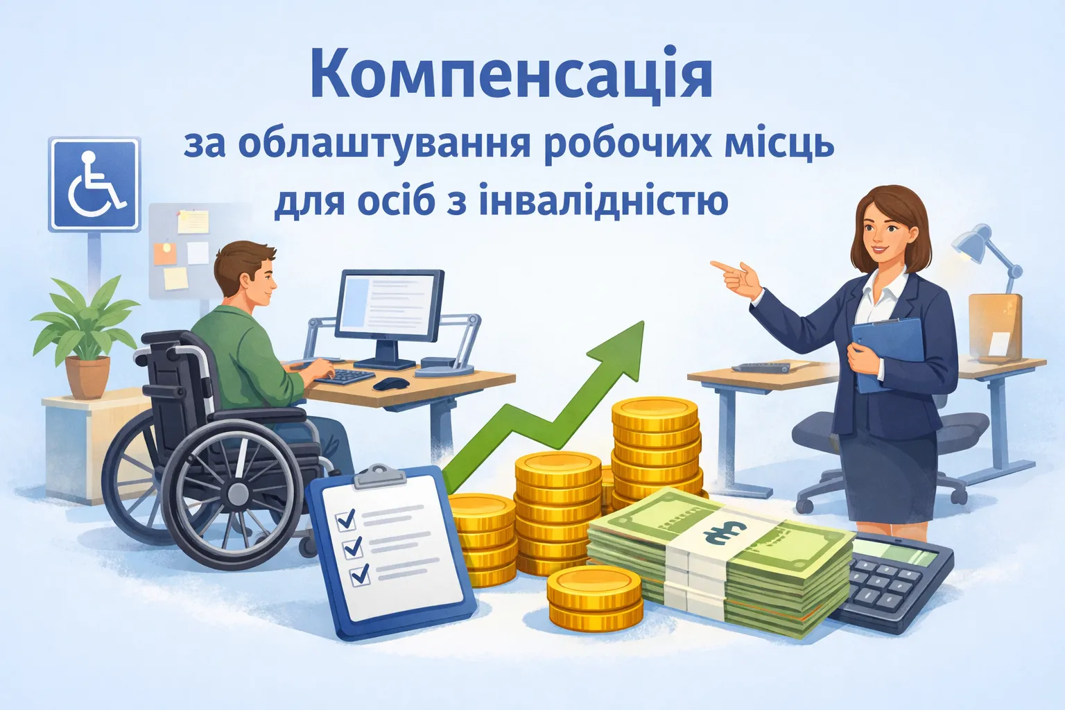 Облаштування робочих місць для осіб з інвалідністю: як отримати компенсацію