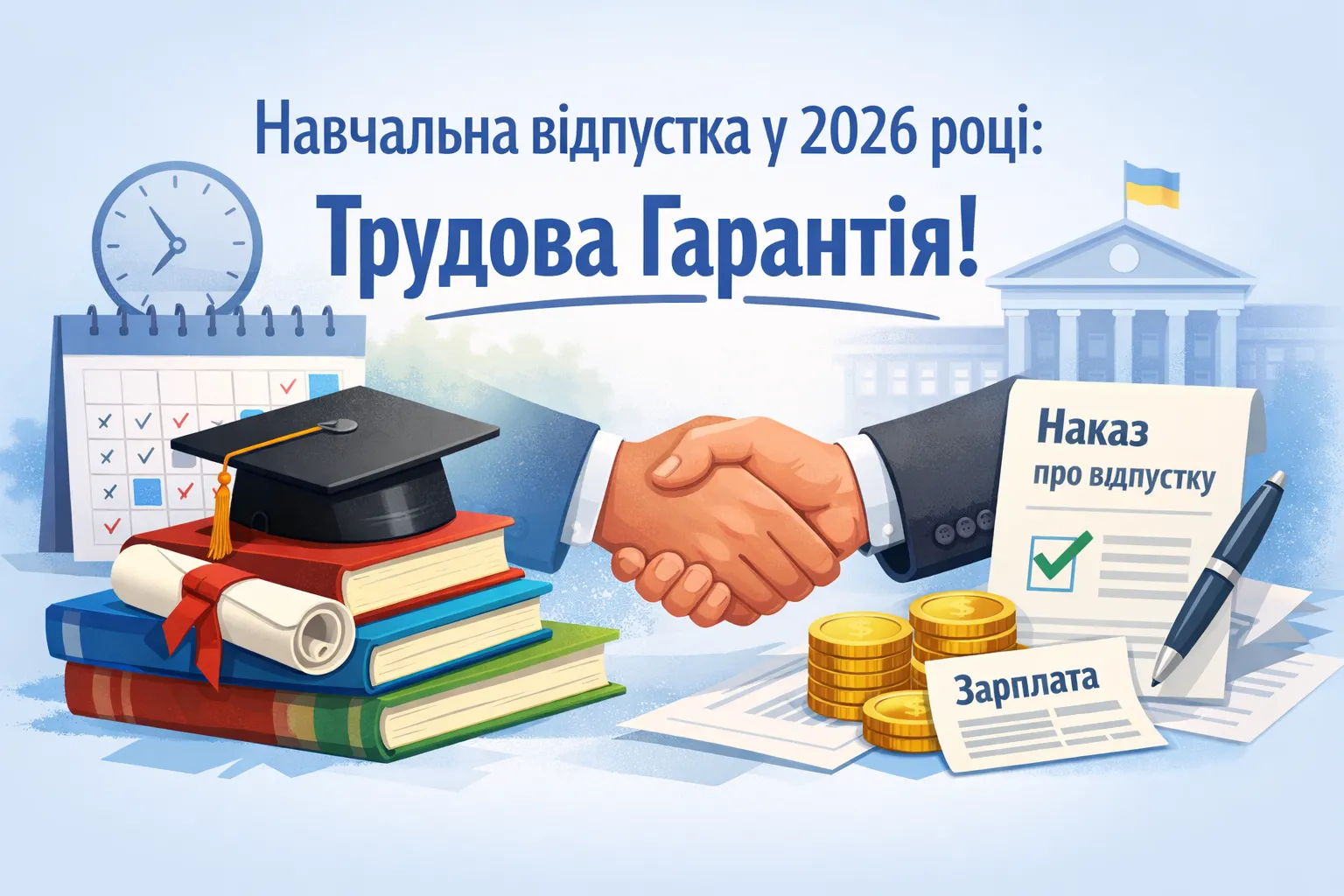 Навчальна відпустка у 2026 році: не «послуга» роботодавця, а трудова гарантія Навчальна відпустка у 2026 році: не «послуга» роботодавця, а трудова гарантія