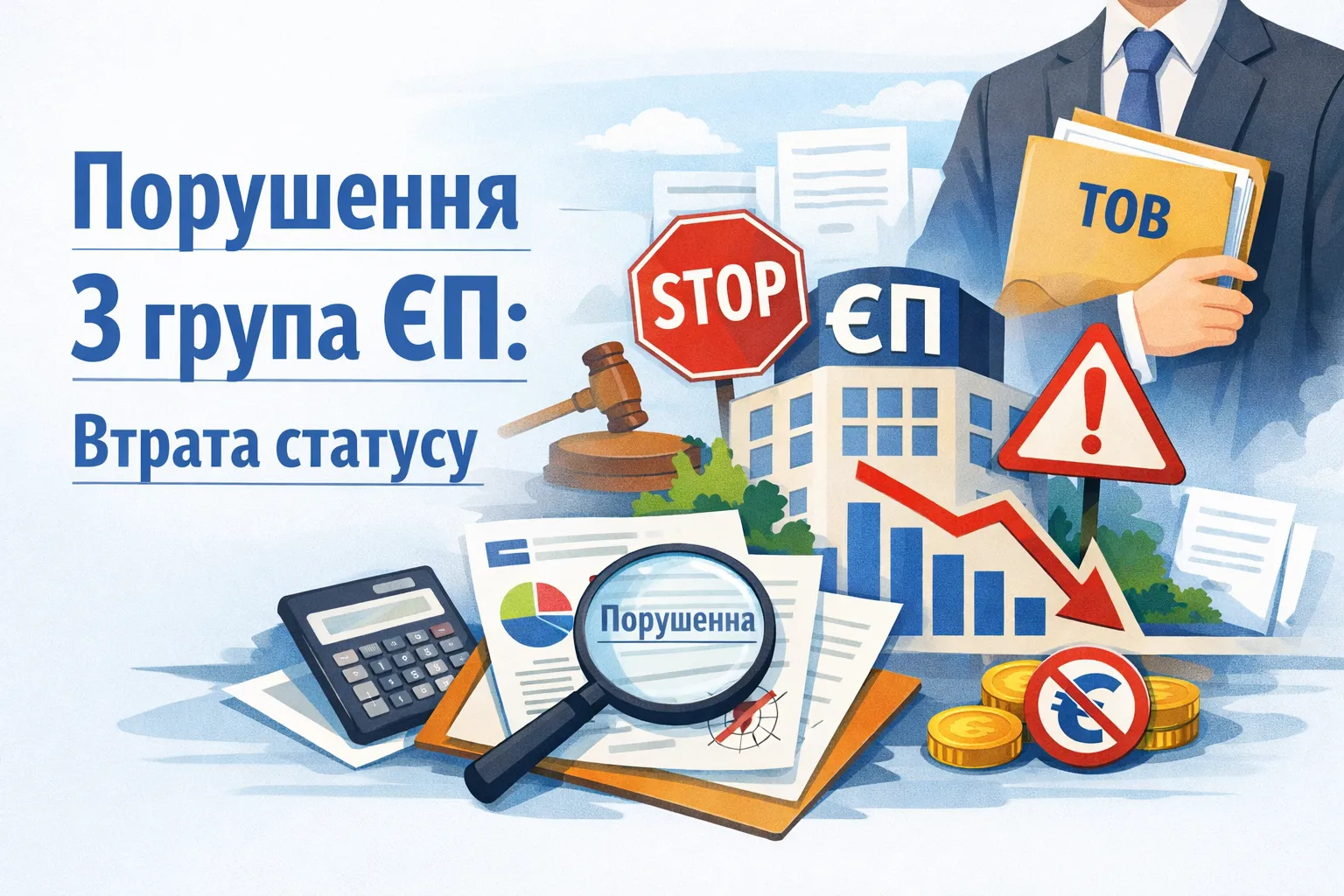 Юрособа на 3 групі: які порушення змушують втратити ЄП