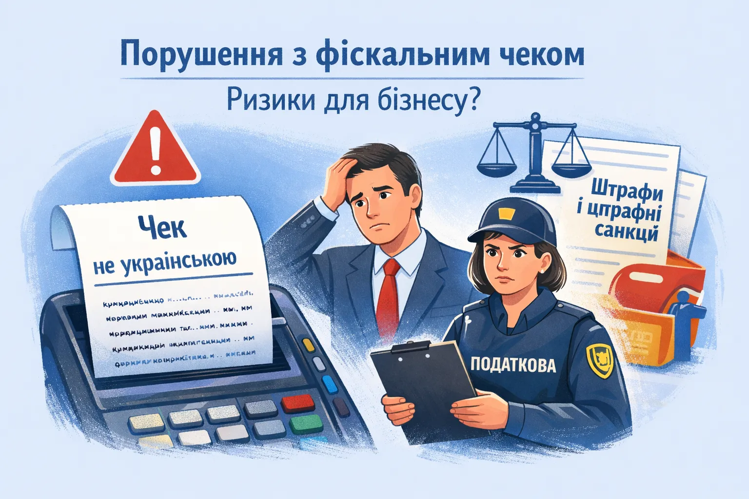 Фіскальний чек не українською: чим ризикує бізнес?