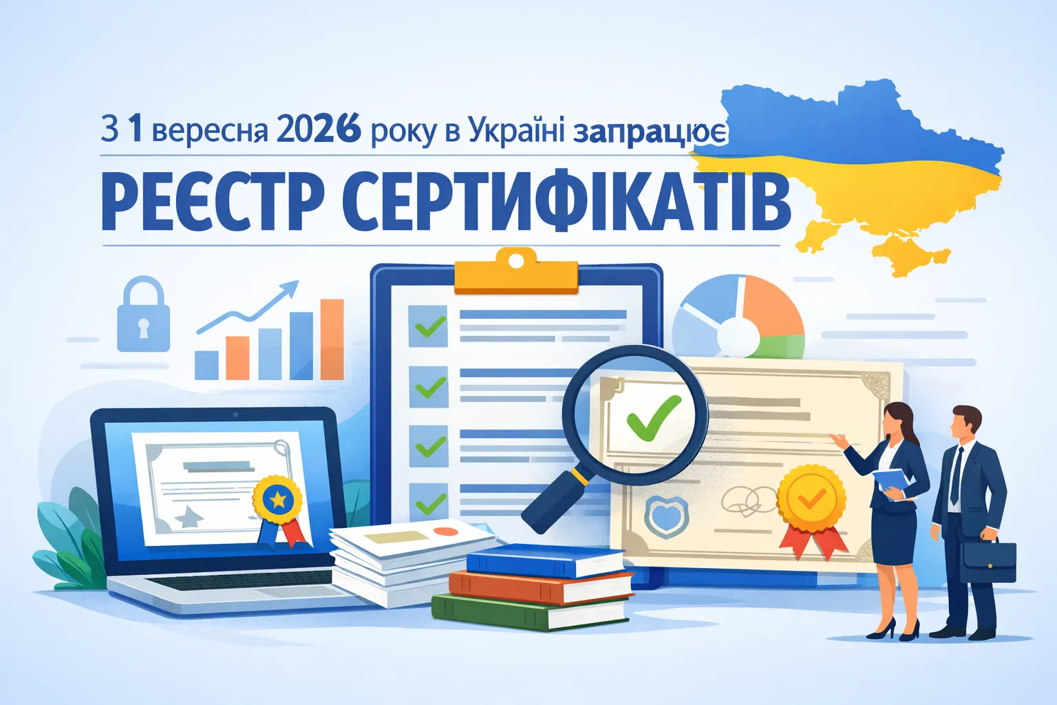 З 1 вересня 2026 року в Україні повноцінно запрацює Реєстр сертифікатів