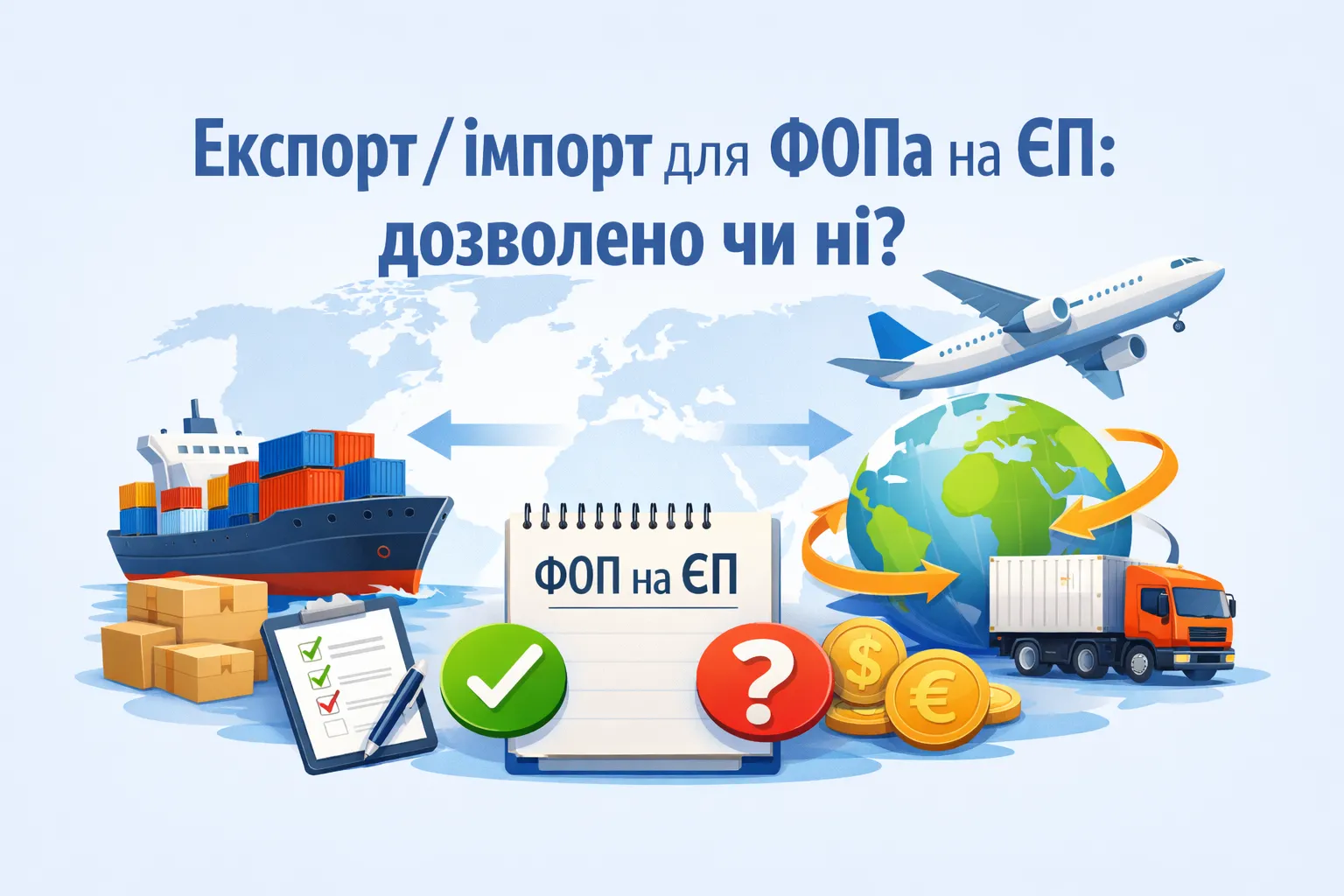 Експорт/імпорт для ФОПа на ЄП: дозволено чи ні?