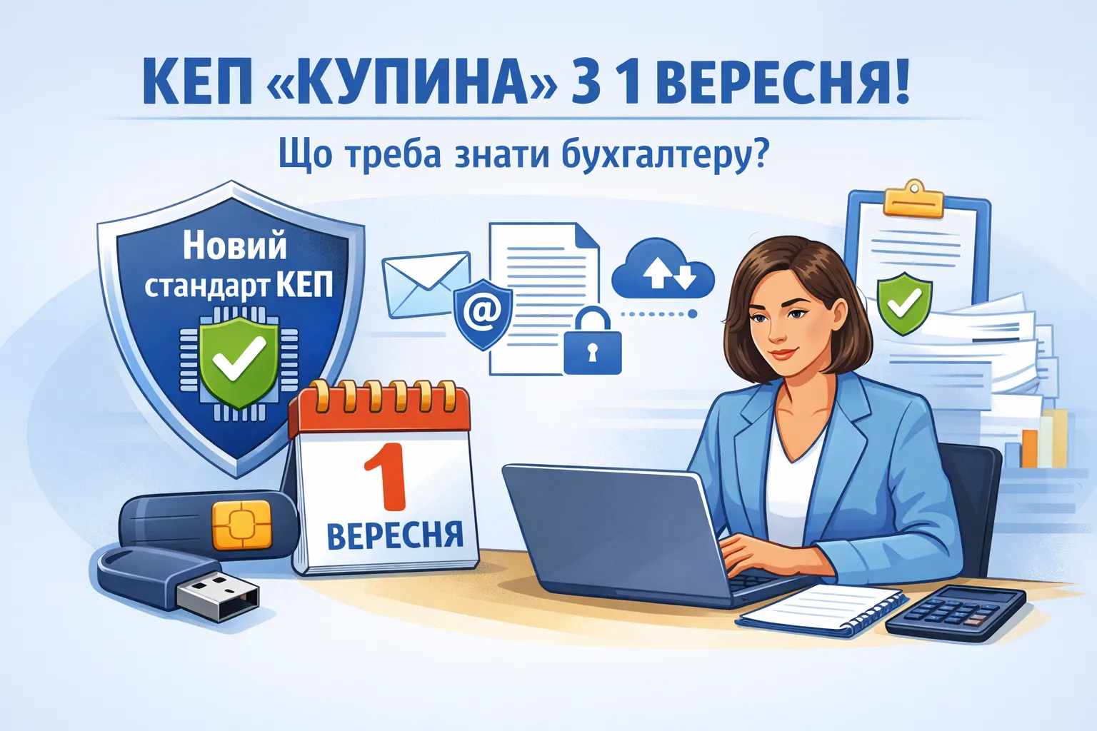 Перехід на новий стандарт КЕП «Купина» з 1 вересня: що це значить для бухгалтера?