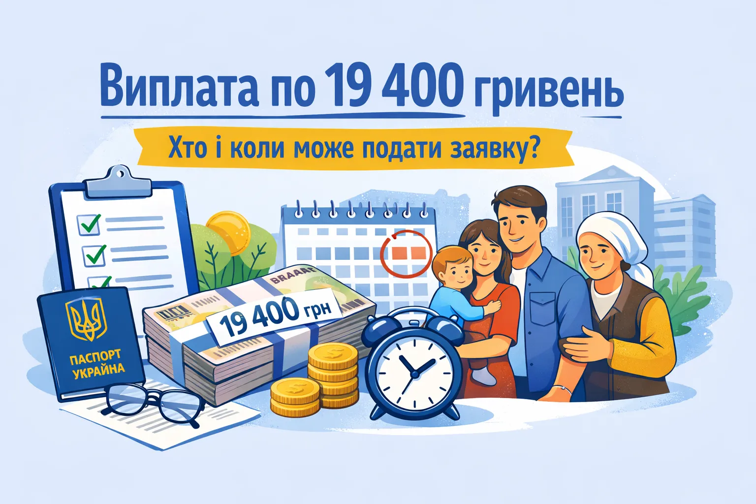 Виплати по 19 400 гривень: хто зможе отримати допомогу та коли подавати заявку