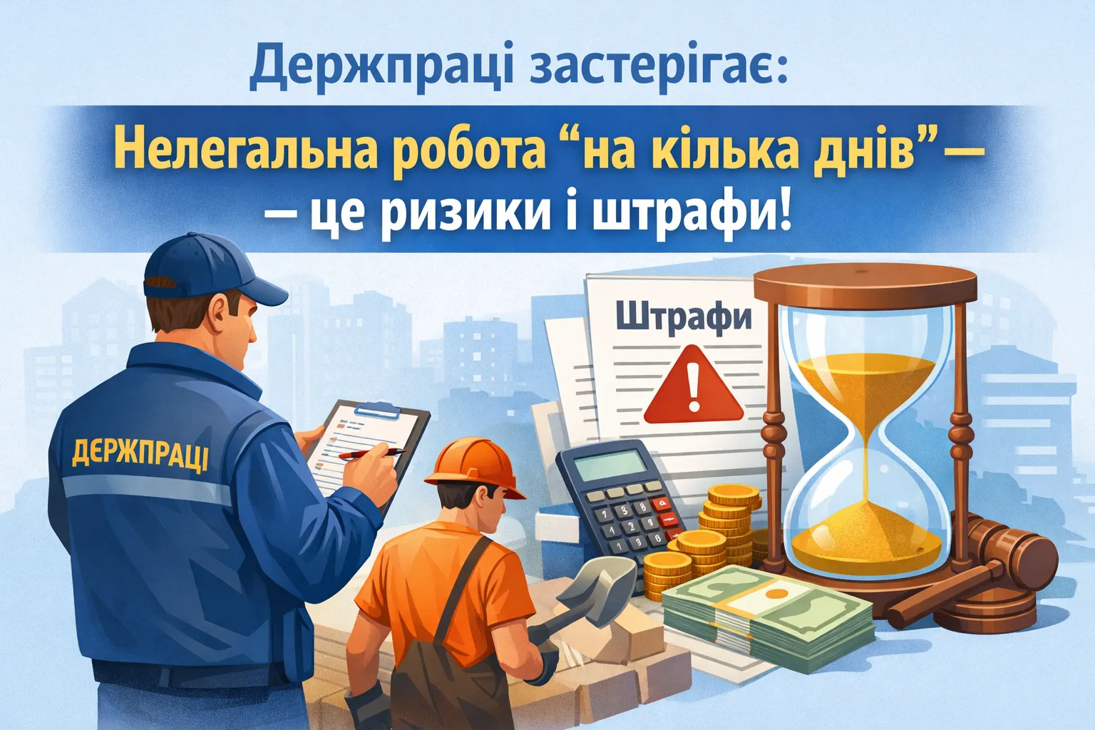 У Держпраці попереджають: неоформлена допомога на кілька днів може дорого коштувати