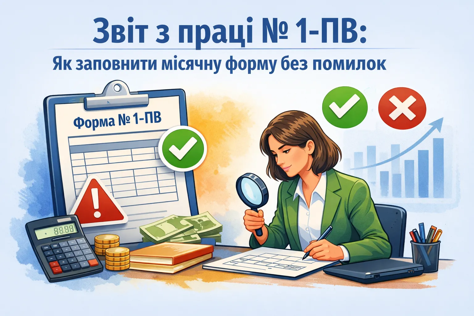 Звіт з праці № 1-ПВ: як заповнити місячну форму без помилок
