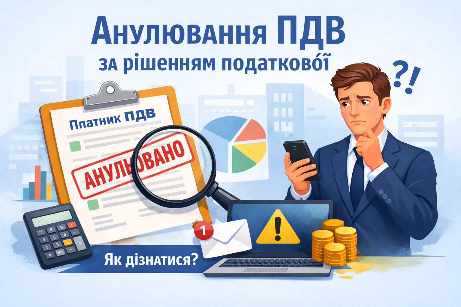 Анулювання реєстрації платником ПДВ за рішенням контролюючого органу: як дізнатися?