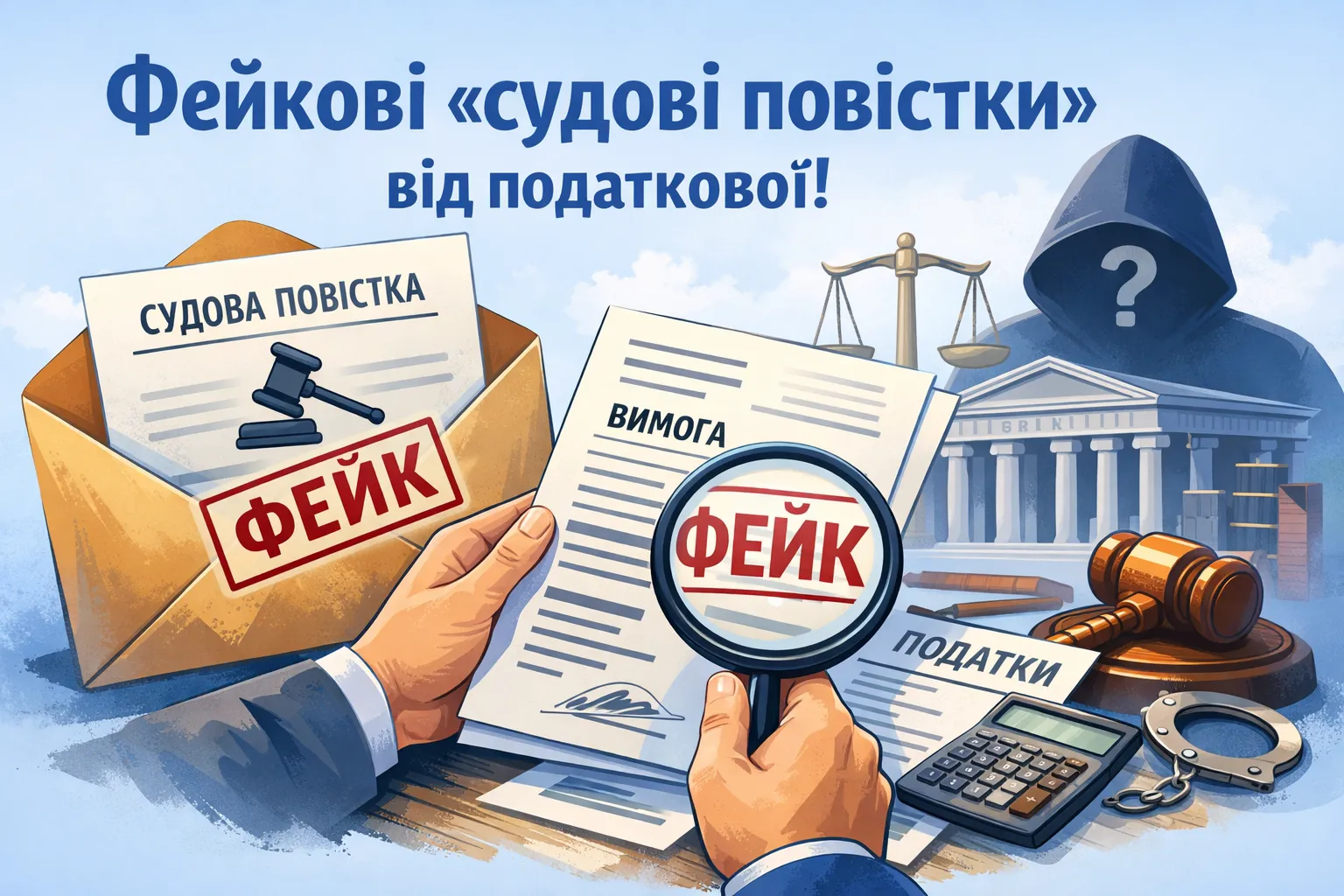 Платникам надходять фейкові листи від судів із «повістками» за позовом податкової Платникам надходять фейкові листи від судів із «повістками» за позовом податкової