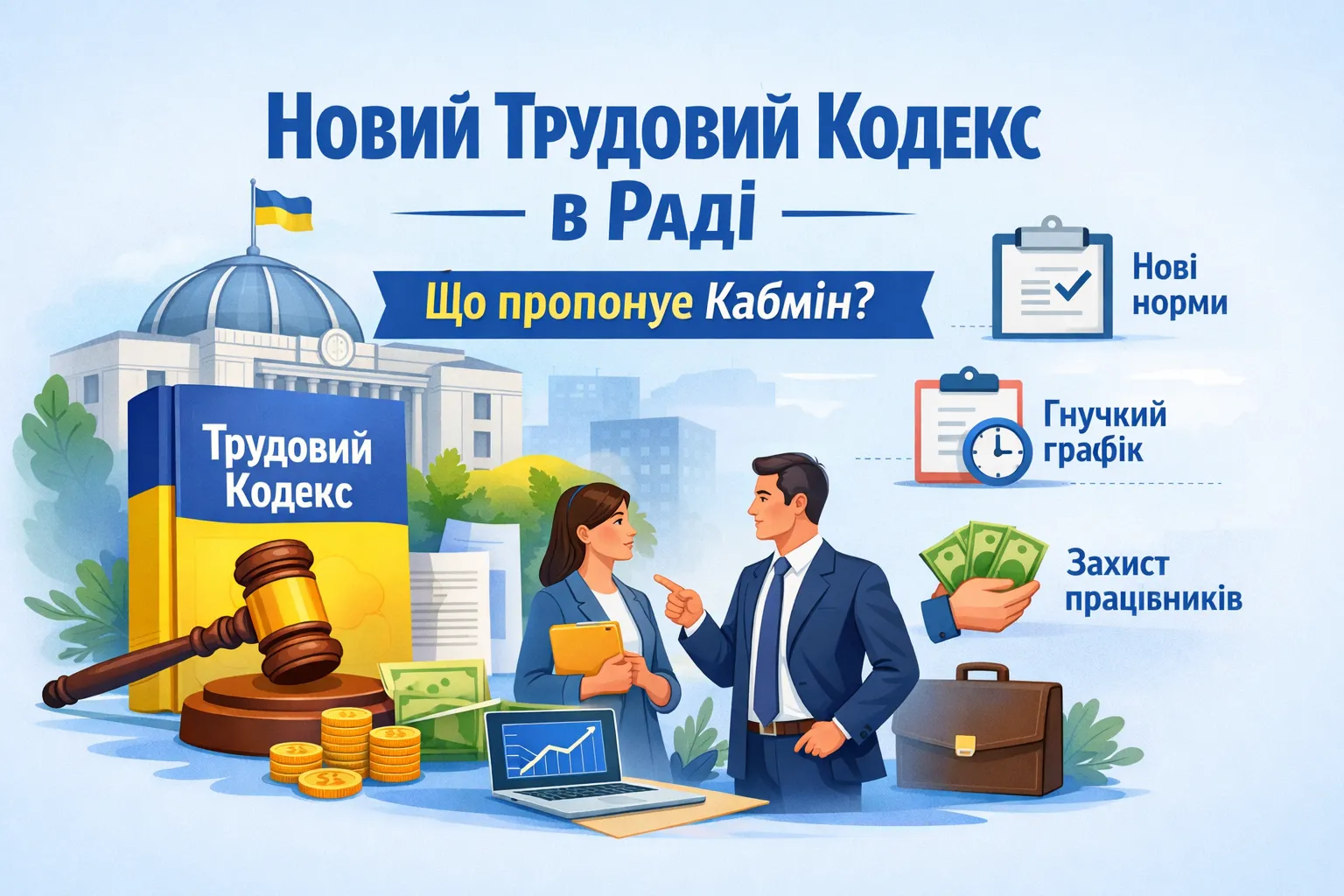 Новий Трудовий кодекс уже у Раді: що пропонує змінити Кабмін