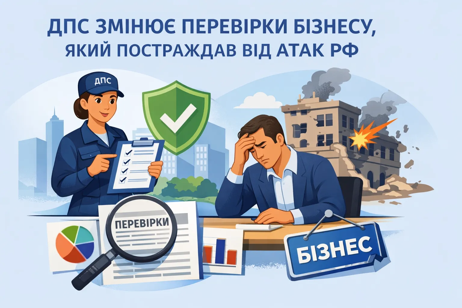 ДПС змінює підхід до перевірок бізнесу, який постраждав від російських атак