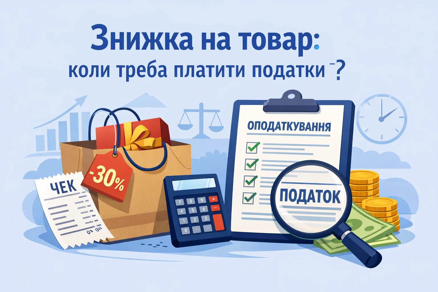 Знижка на товар: коли потрібно сплачувати податки