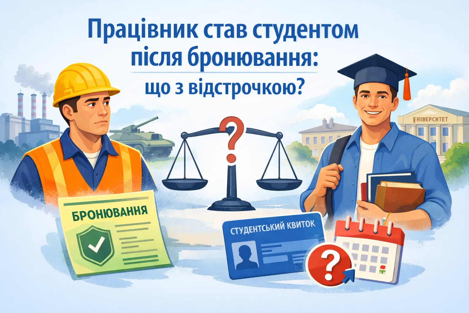 Працівник отримав статус студента після бронювання: що буде з відстрочкою