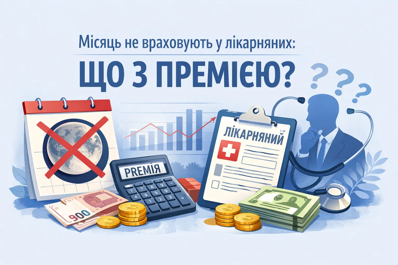 Місяць повністю виключають із розрахунку лікарняних: що робити з нарахованою премією