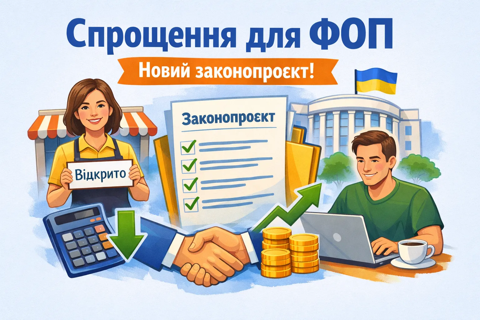 Кабмін підготував масштабні спрощення для ФОП: законопроєкт