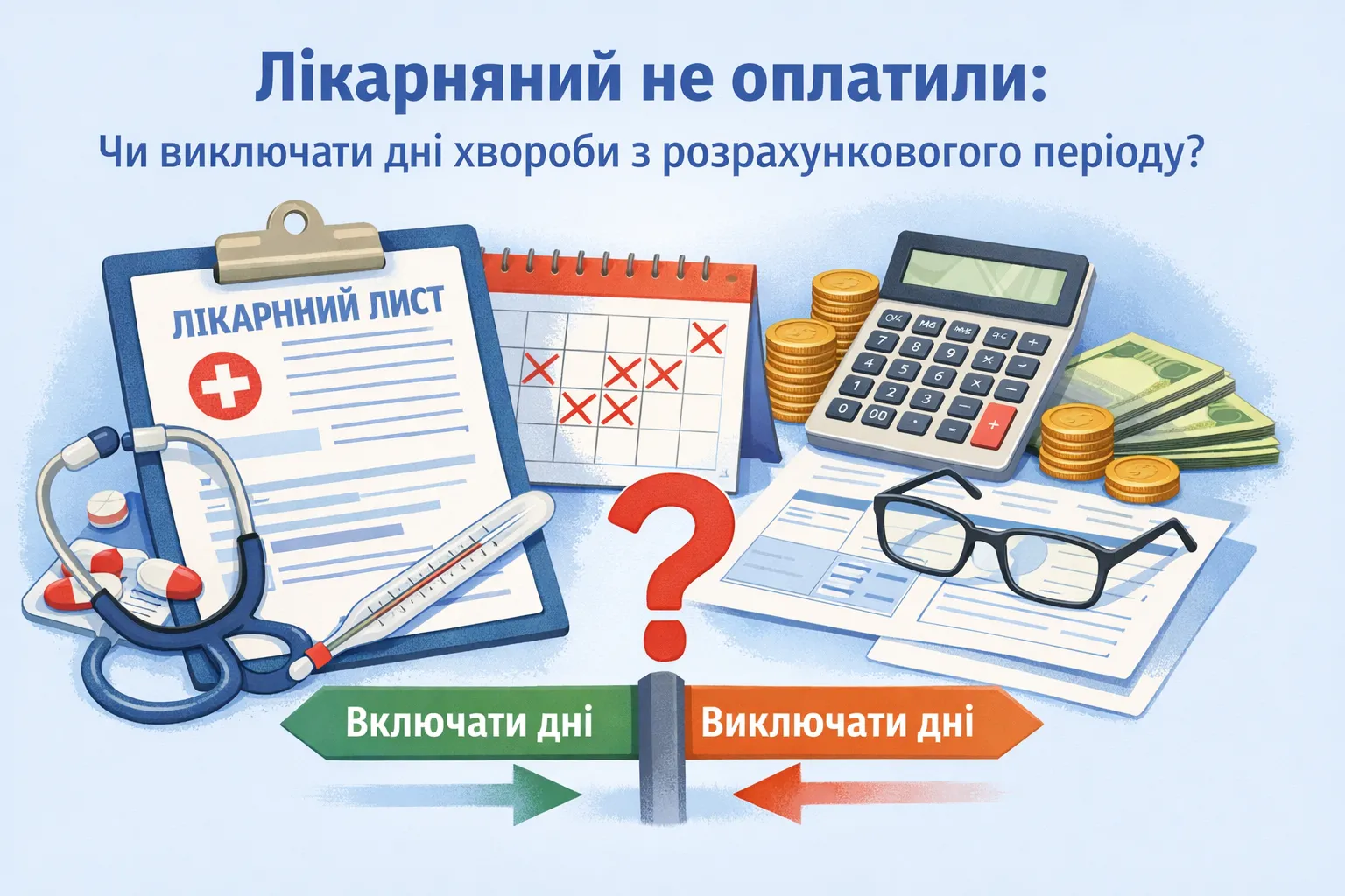 Лікарняний не оплатили: чи виключати дні хвороби з розрахункового періоду? Лікарняний не оплатили: чи виключати дні хвороби з розрахункового періоду?