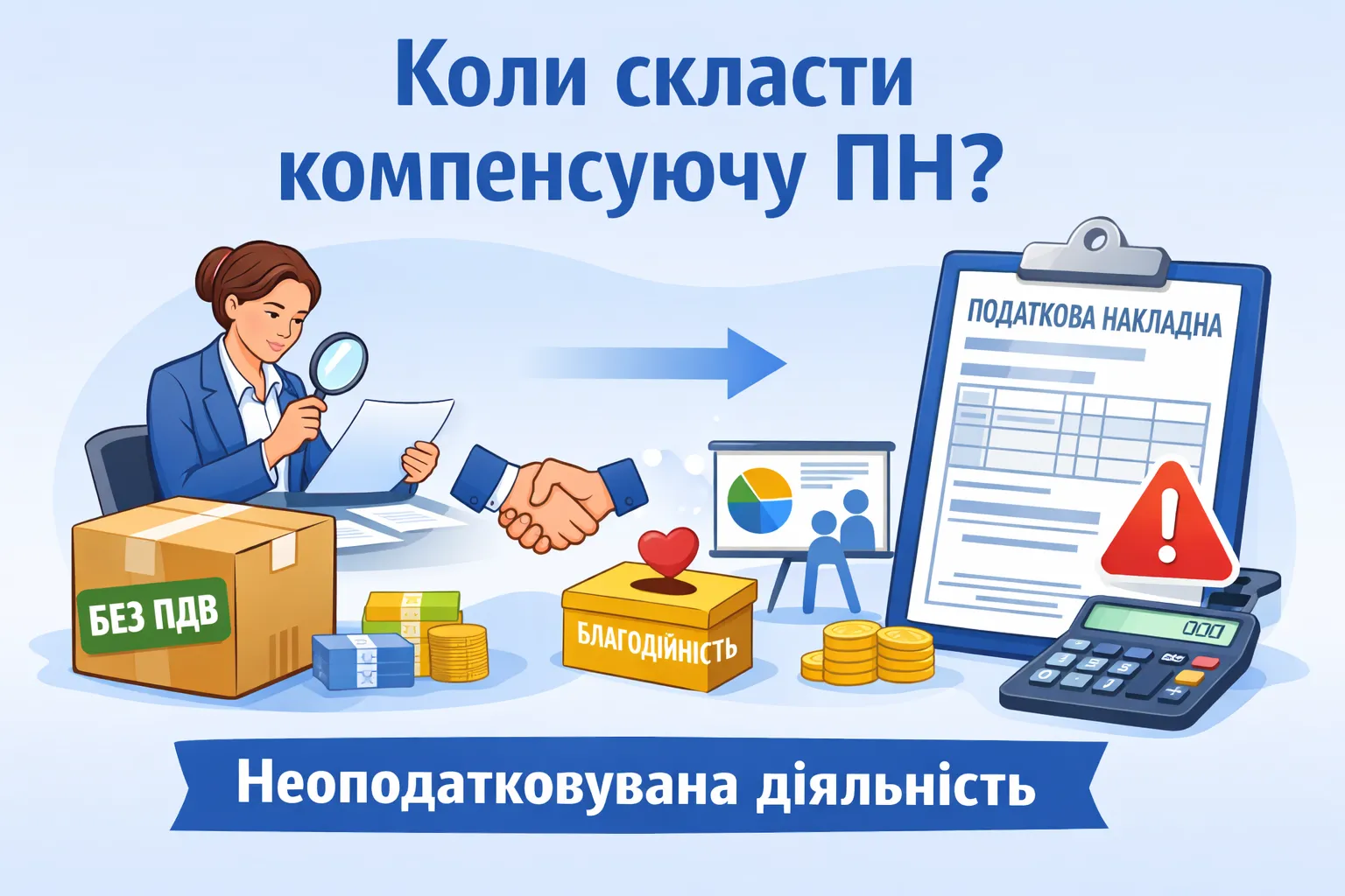 Товар придбали для неоподатковуваної діяльності: коли скласти компенсуючу ПН?