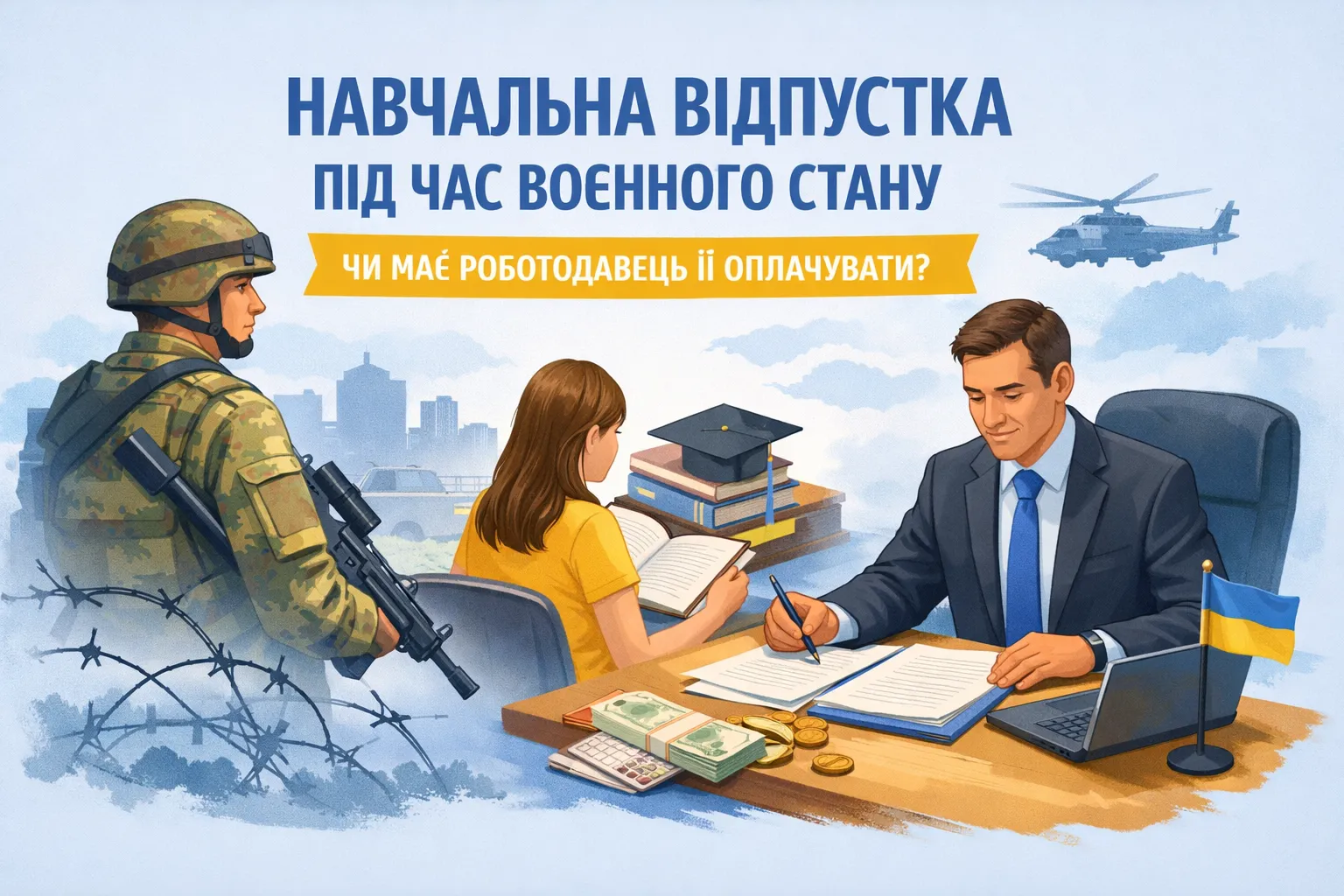 Навчальна відпустка під час воєнного стану: чи зобов’язаний роботодавець її оплачувати