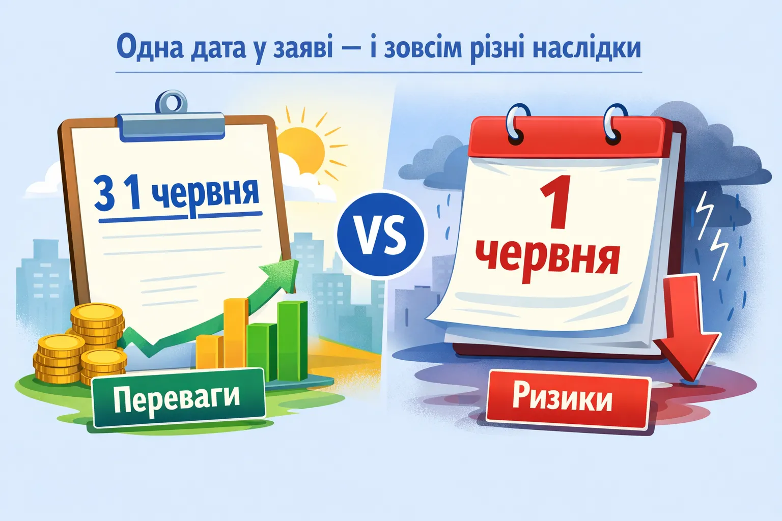  З 1 червня чи 1 червня? Одна дата у заяві — і зовсім різні наслідки