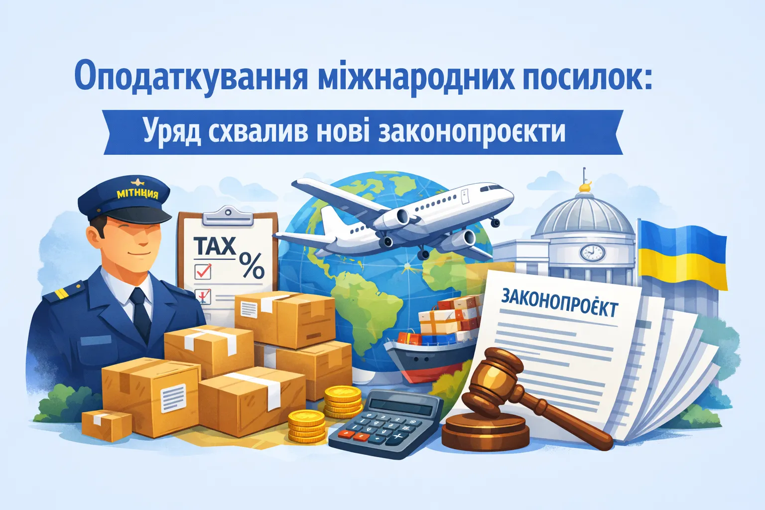 Оподаткування міжнародних посилок: Уряд повторно схвалив пакет законопроєктів Оподаткування міжнародних посилок: Уряд повторно схвалив пакет законопроєктів