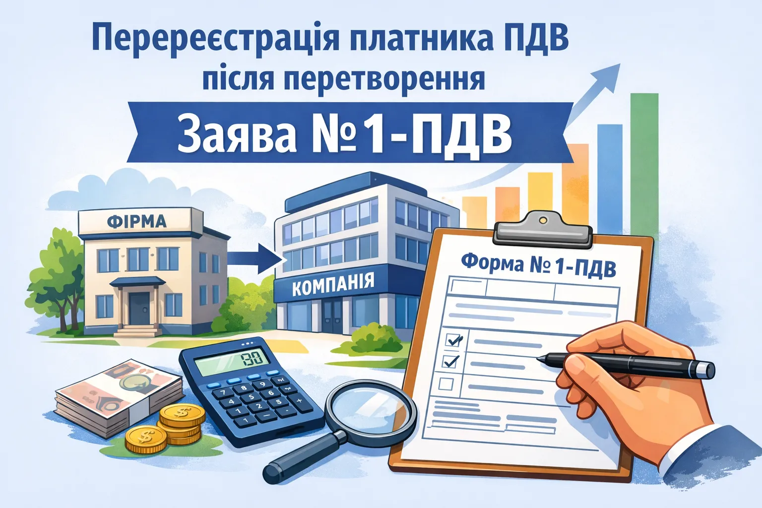Перереєстрація платника ПДВ після перетворення: як заповнити заяву № 1-ПДВ Перереєстрація платника ПДВ після перетворення: як заповнити заяву № 1-ПДВ