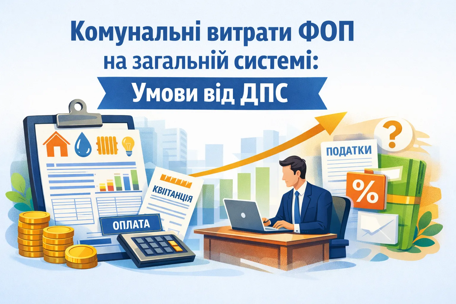 Комунальні платежі у витратах ФОП на загальній системі: ДПС назвала умови Комунальні платежі у витратах ФОП на загальній системі: ДПС назвала умови