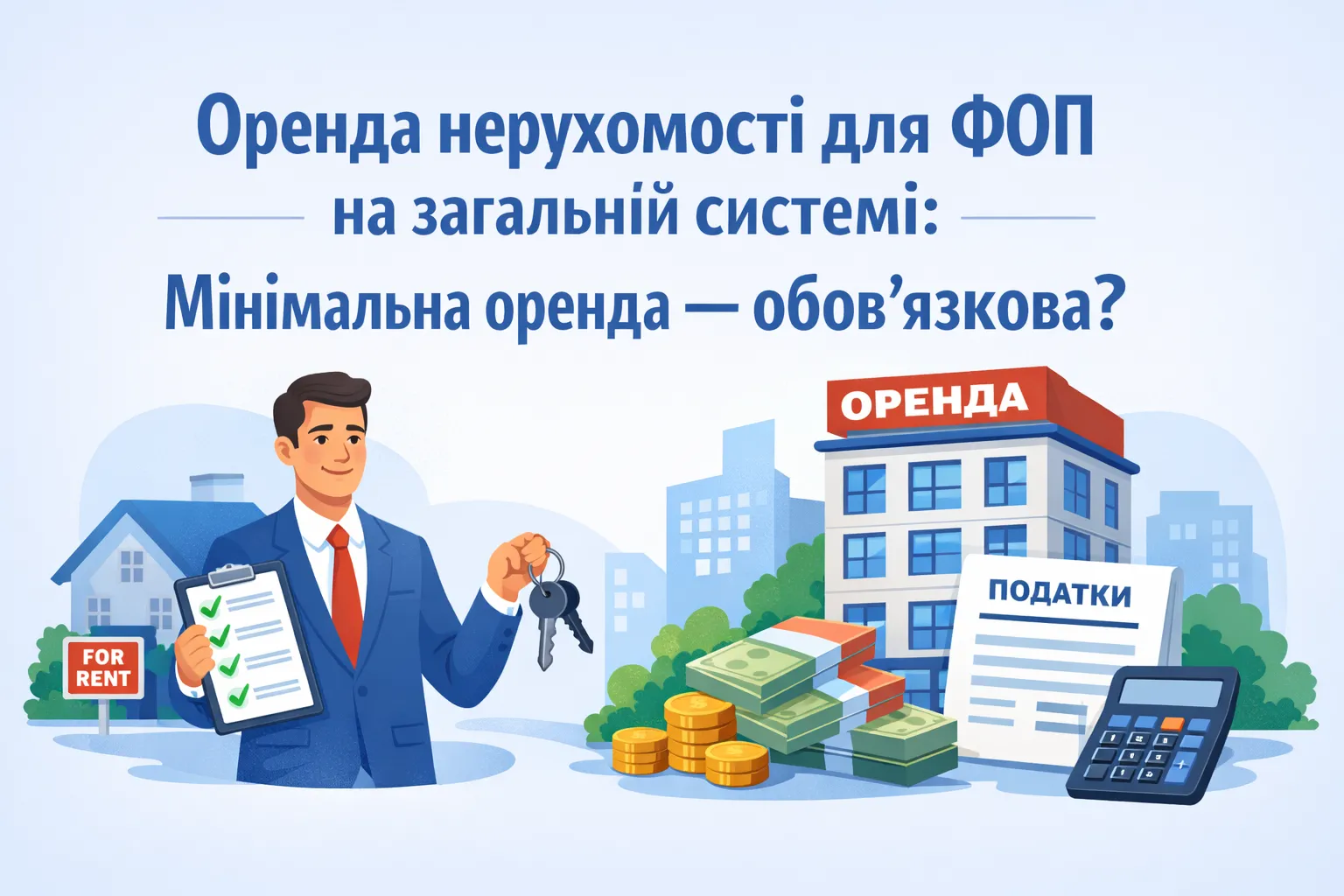 ФОП - загальносистемник здає нерухомість в оренду: чи потрібно дотримуватися мінімального розміру орендної плати