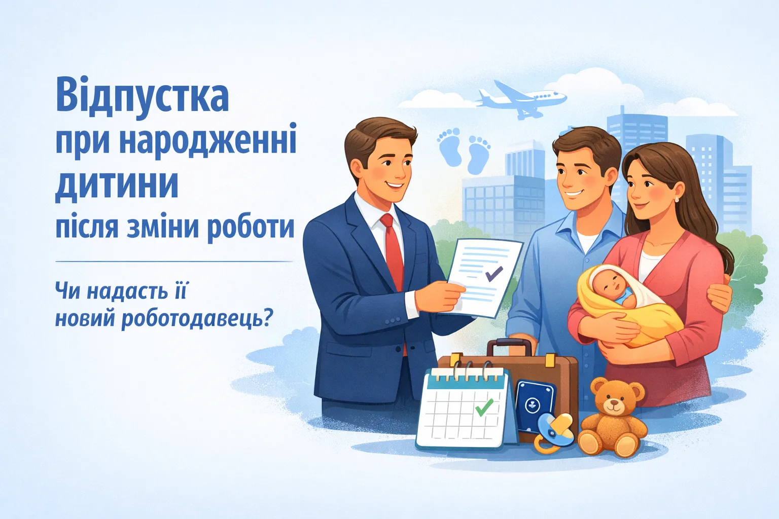 Відпустка при народженні дитини після зміни роботи: чи може її надати новий роботодавець