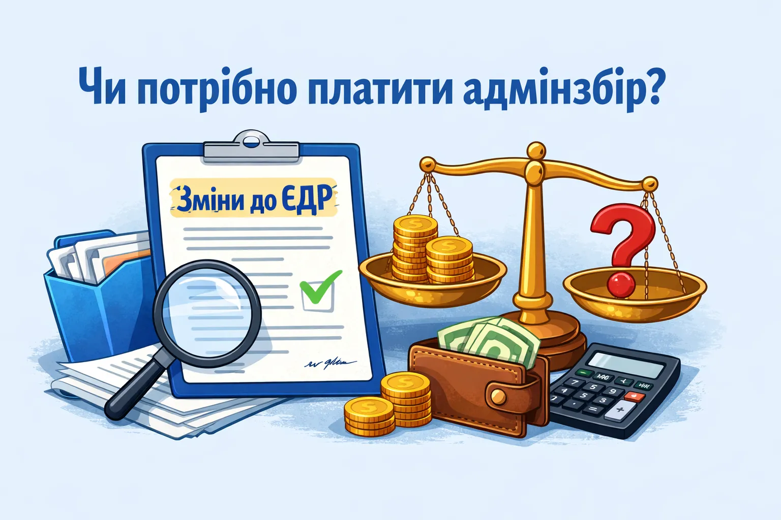 Потрібно внести зміни до ЄДР: чи завжди сплачується адмінзбір? Потрібно внести зміни до ЄДР: чи завжди сплачується адмінзбір?