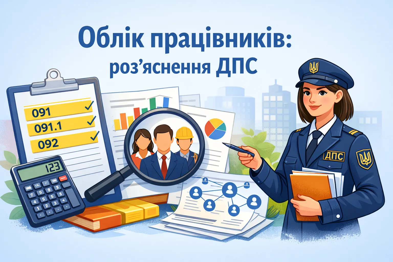 Рядки 091, 091.1 та 092 Об’єднаного звіту: ДПС пояснила, як рахувати працівників