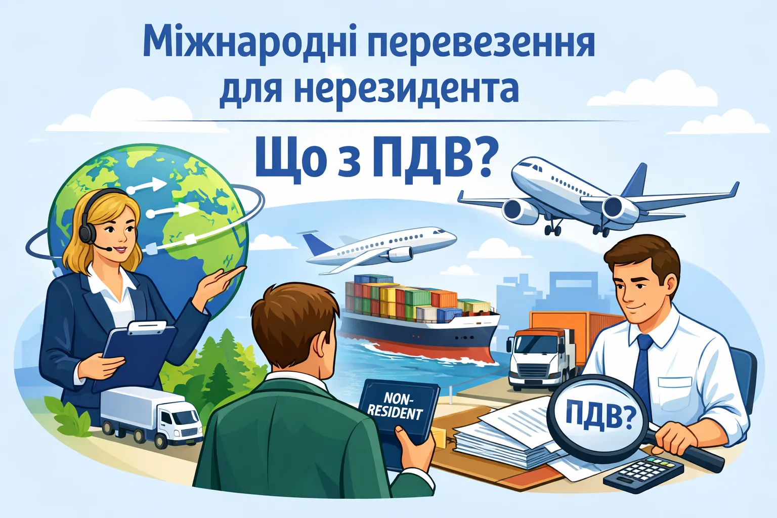 Експедитор організовує міжнародне перевезення для нерезидента: як бути з ПДВ? Експедитор організовує міжнародне перевезення для нерезидента: як бути з ПДВ?