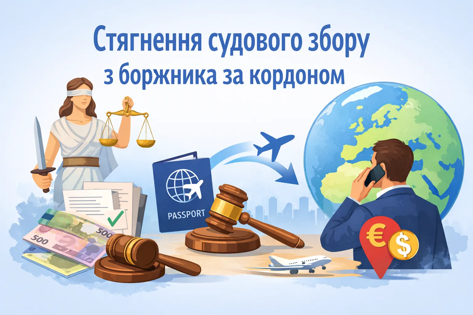 Судовий збір за рішенням українського суду: як його стягнути, якщо особа перебуває за кордоном?