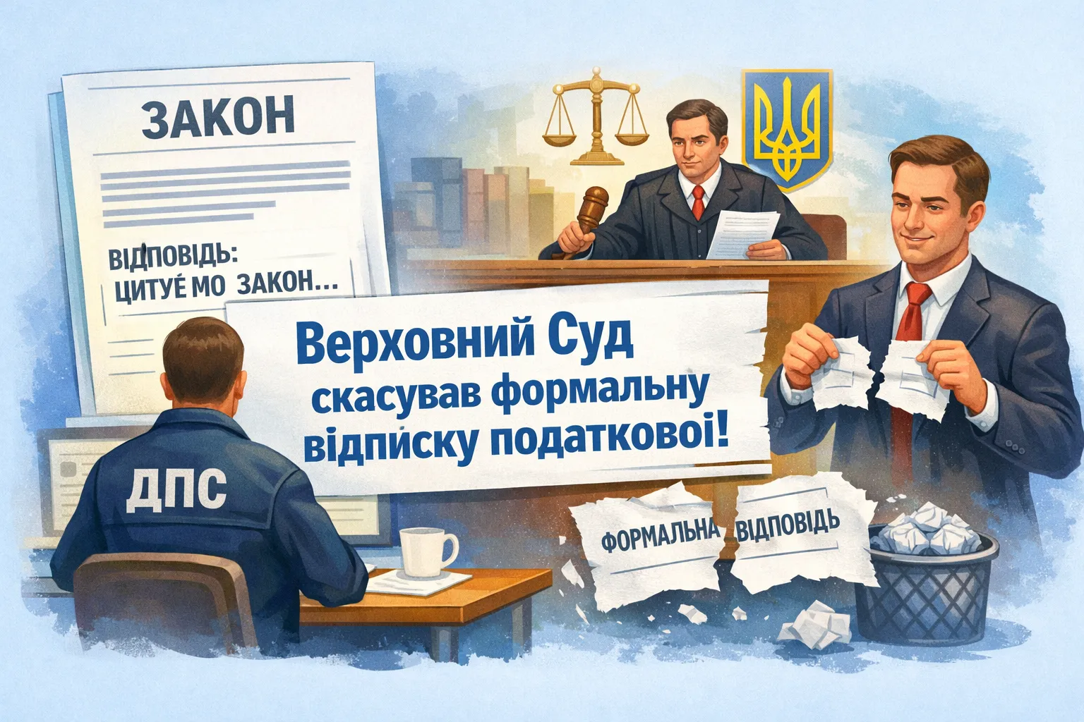 ДПС не може просто цитувати закон замість відповіді платнику: ВС скасував консультацію податкової через формальну відписку