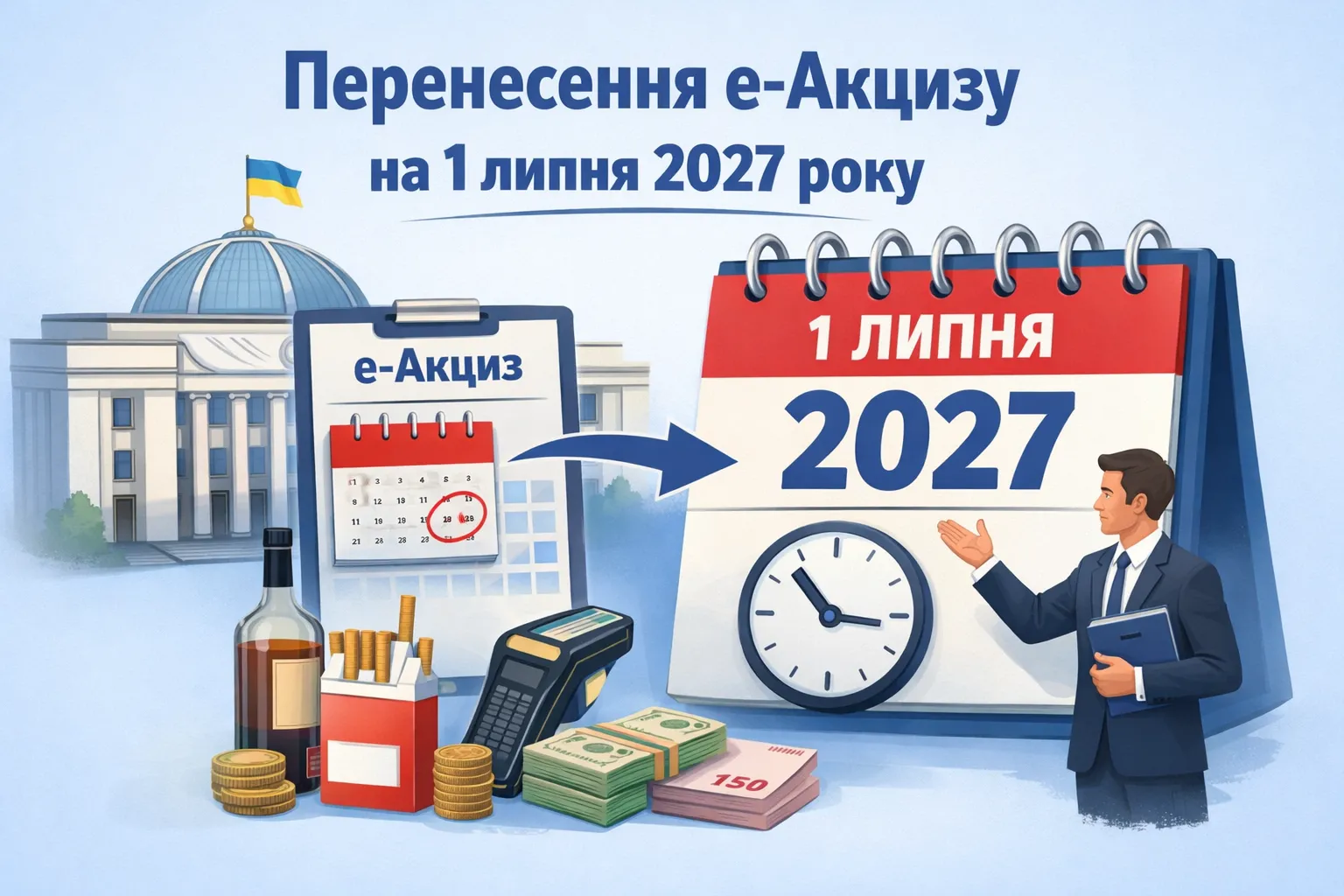 Комітет рекомендував ВРУ перенести терміни запровадження еАкцизу на 1 липня 2027 року.