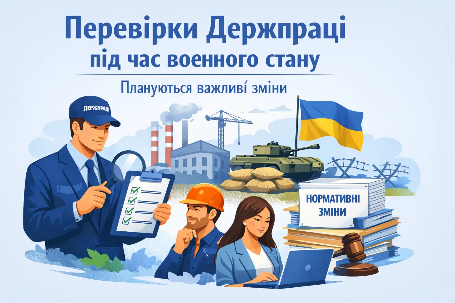 Перевірки Держпраці під час воєнного стану: плануються важливі зміни
