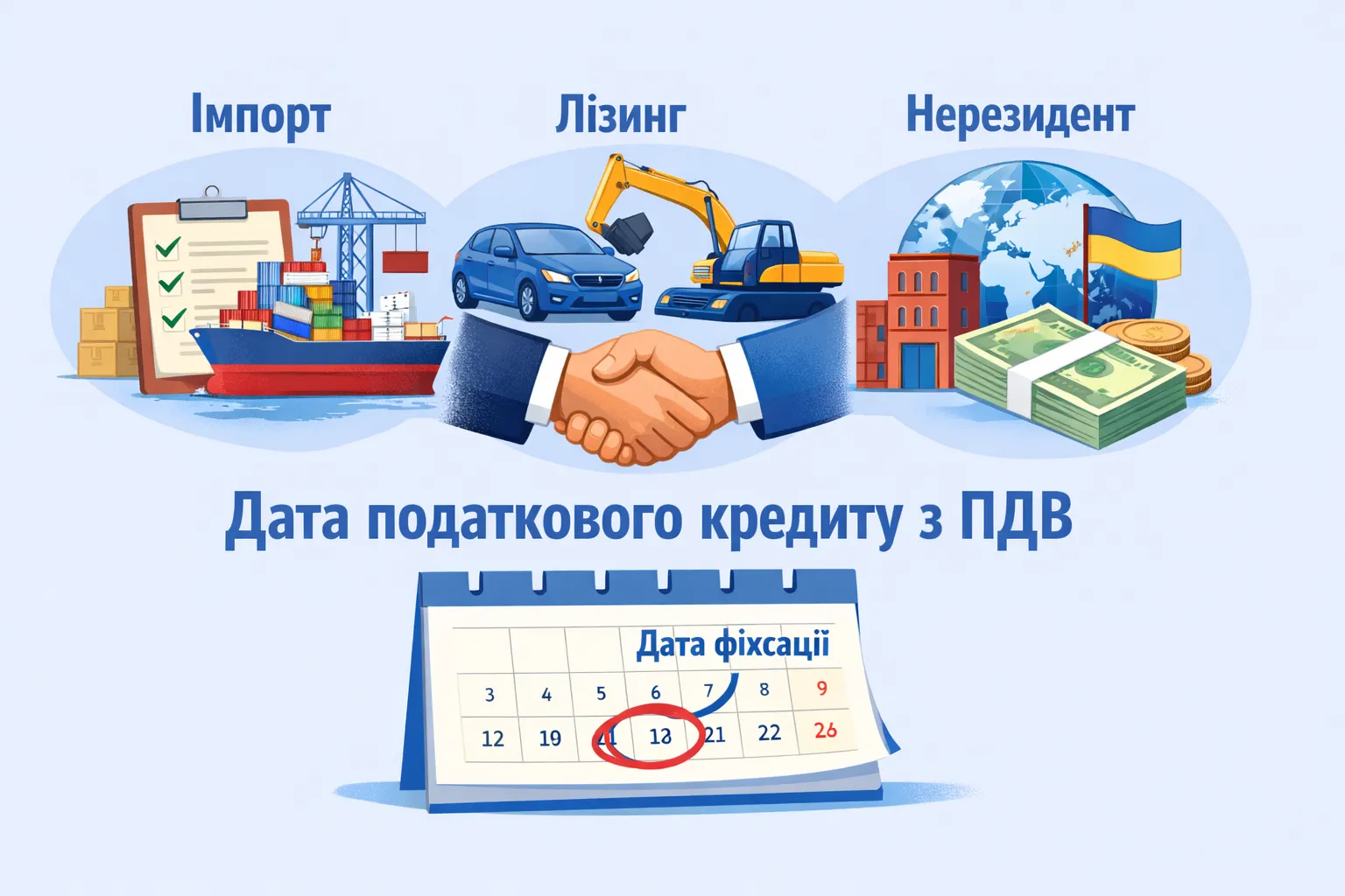 Імпорт, лізинг, нерезидент: як фіксувати дату податкового кредиту з ПДВ