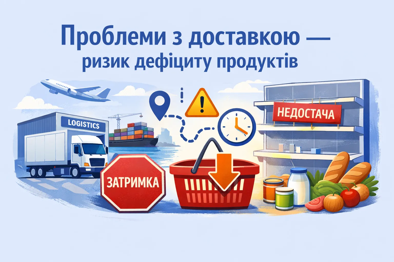 Дефіцит продуктів можливий лише через проблеми з доставкою