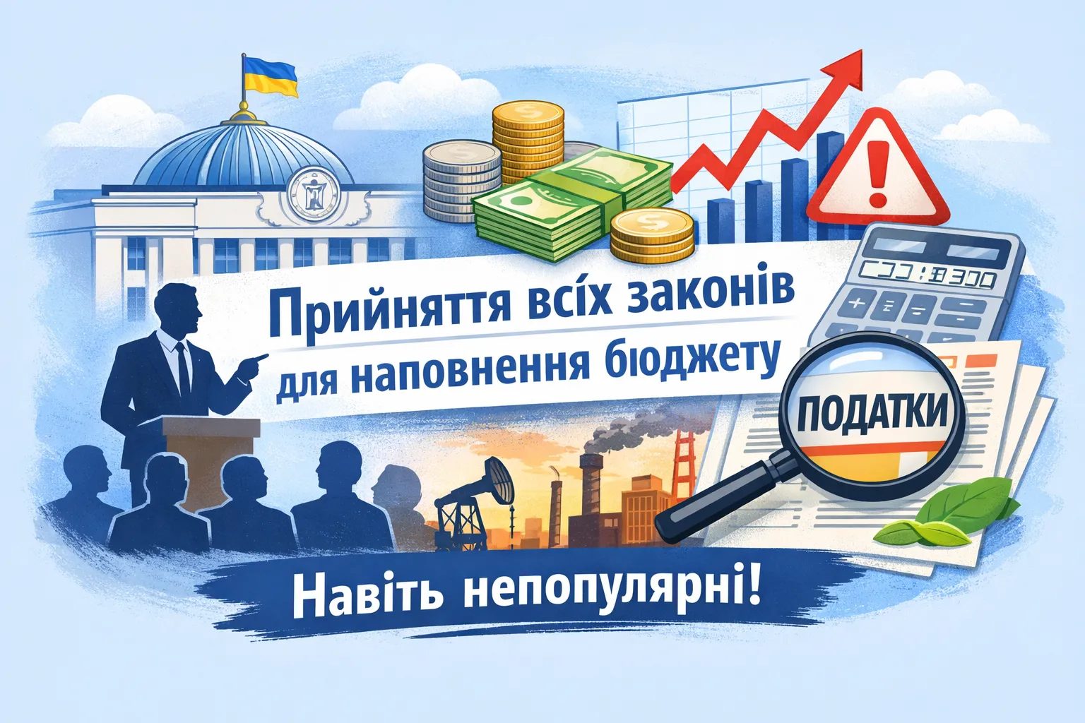 Верховну Раду закликають ухвалити усі закони для наповнення бюджету – навіть непопулярні