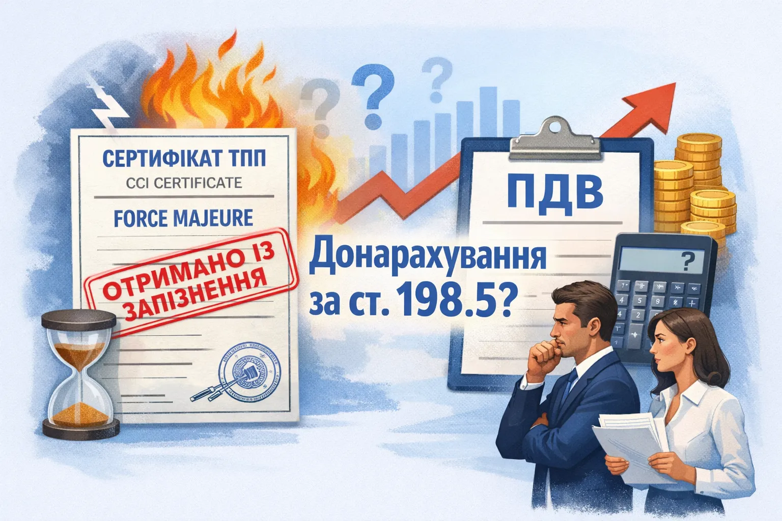 Форс-мажор і ПДВ: сертифікат ТПП отримали пізніше – що з донарахуванням за статтею 198.5?