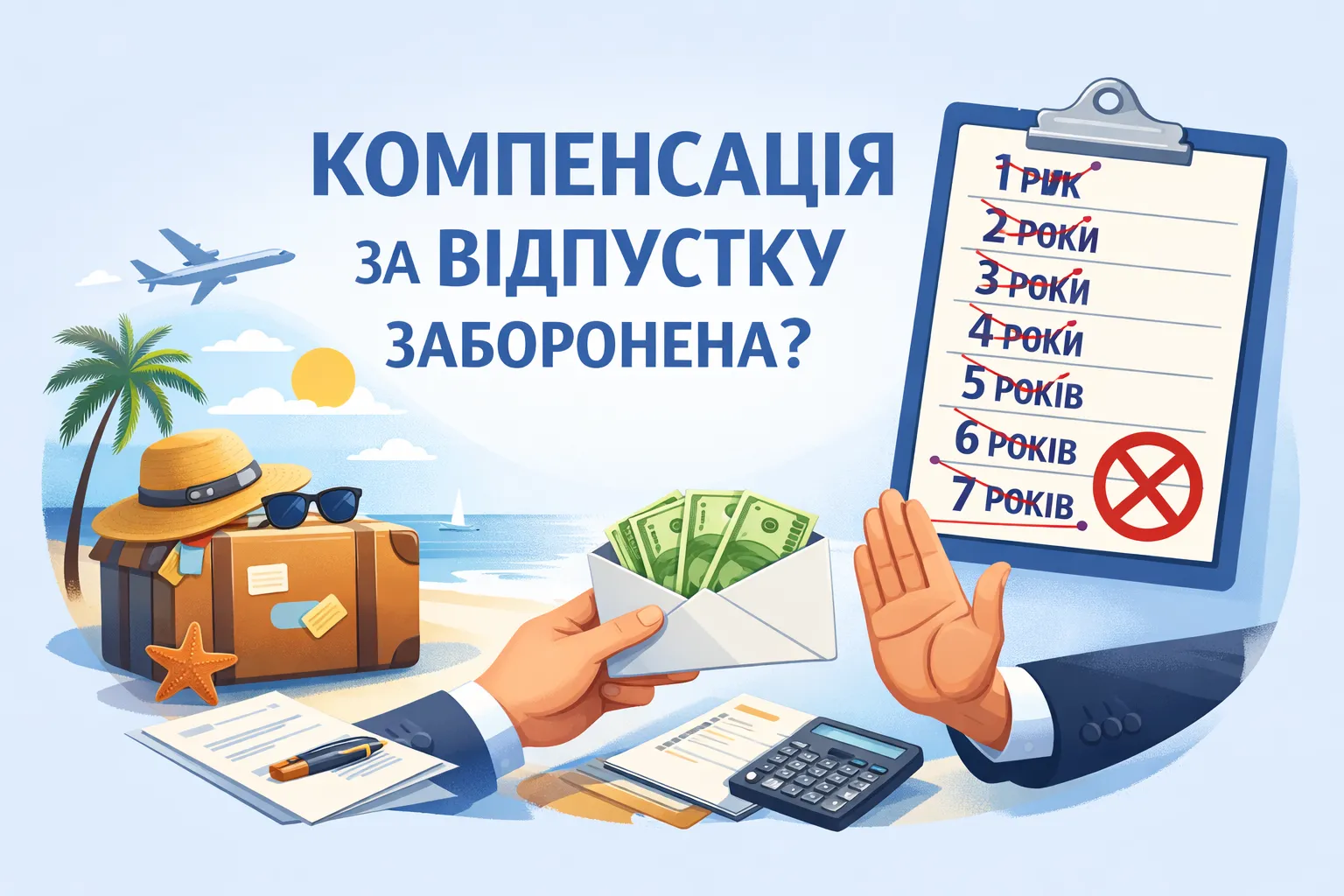 Відпустка за 7 років: коли компенсація заборонена?