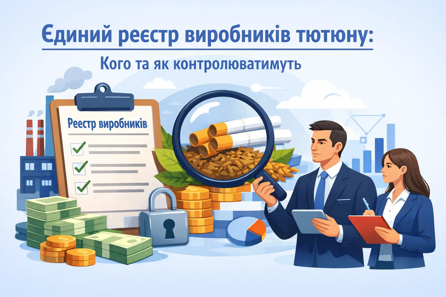 Єдиний реєстр виробників тютюну: кого й як контролюватимуть