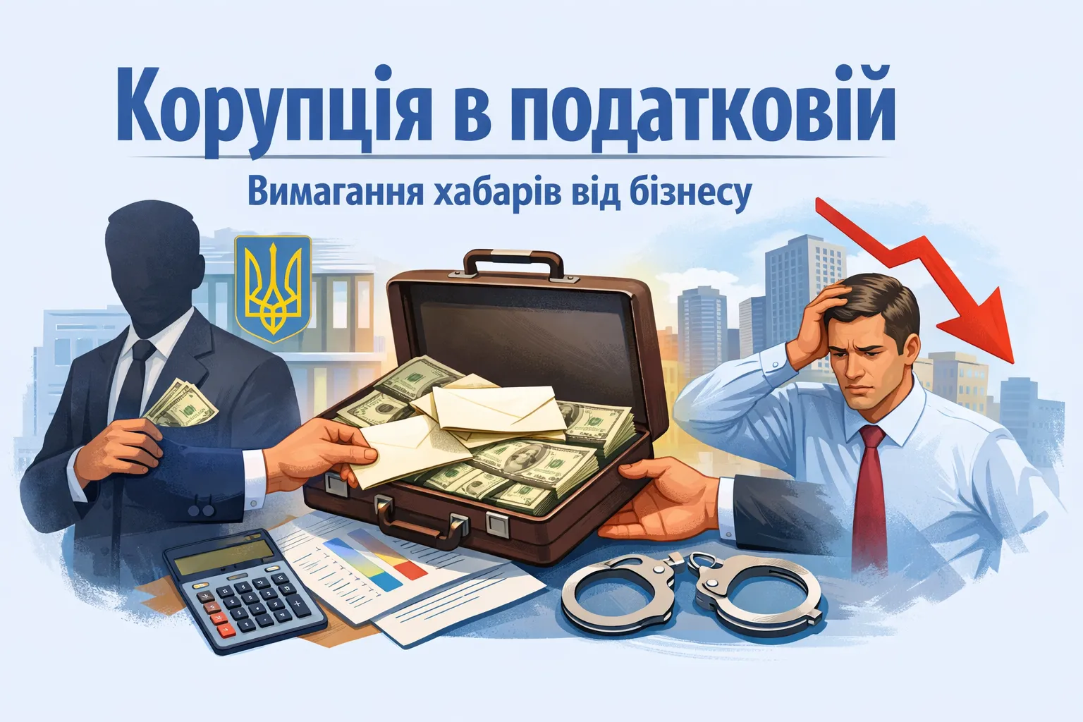 Корупція в податковій: посадовців викрито на вимаганні хабарів від бізнесу