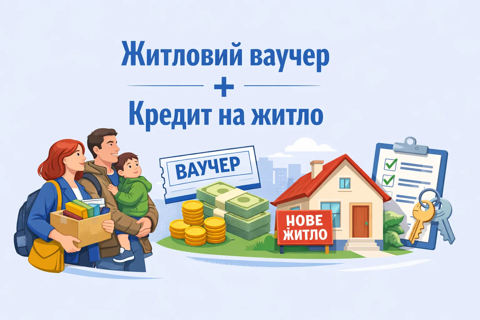 ВПО з ТОТ: житловий ваучер + кредит на власне житло